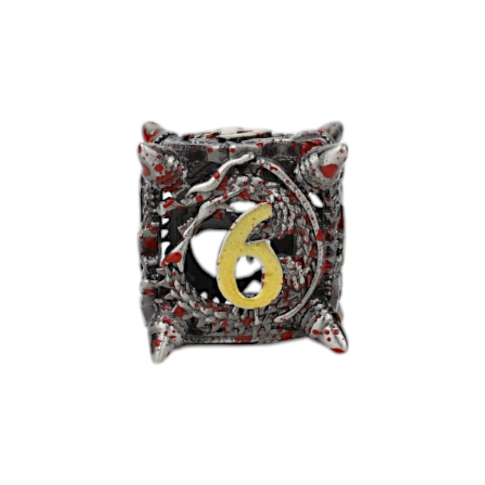 LPG Dice Xeno Hollow Dice Set Bloodied Metal