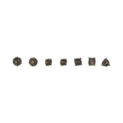 LPG Dice Xeno Hollow Dice Set Bloodied Metal