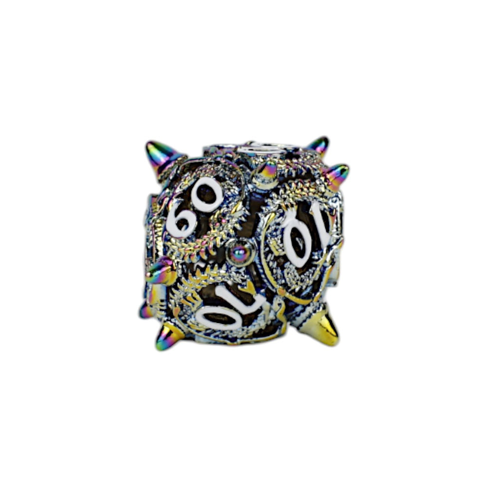 LPG Dice Xeno Hollow Dice Set Oilslick