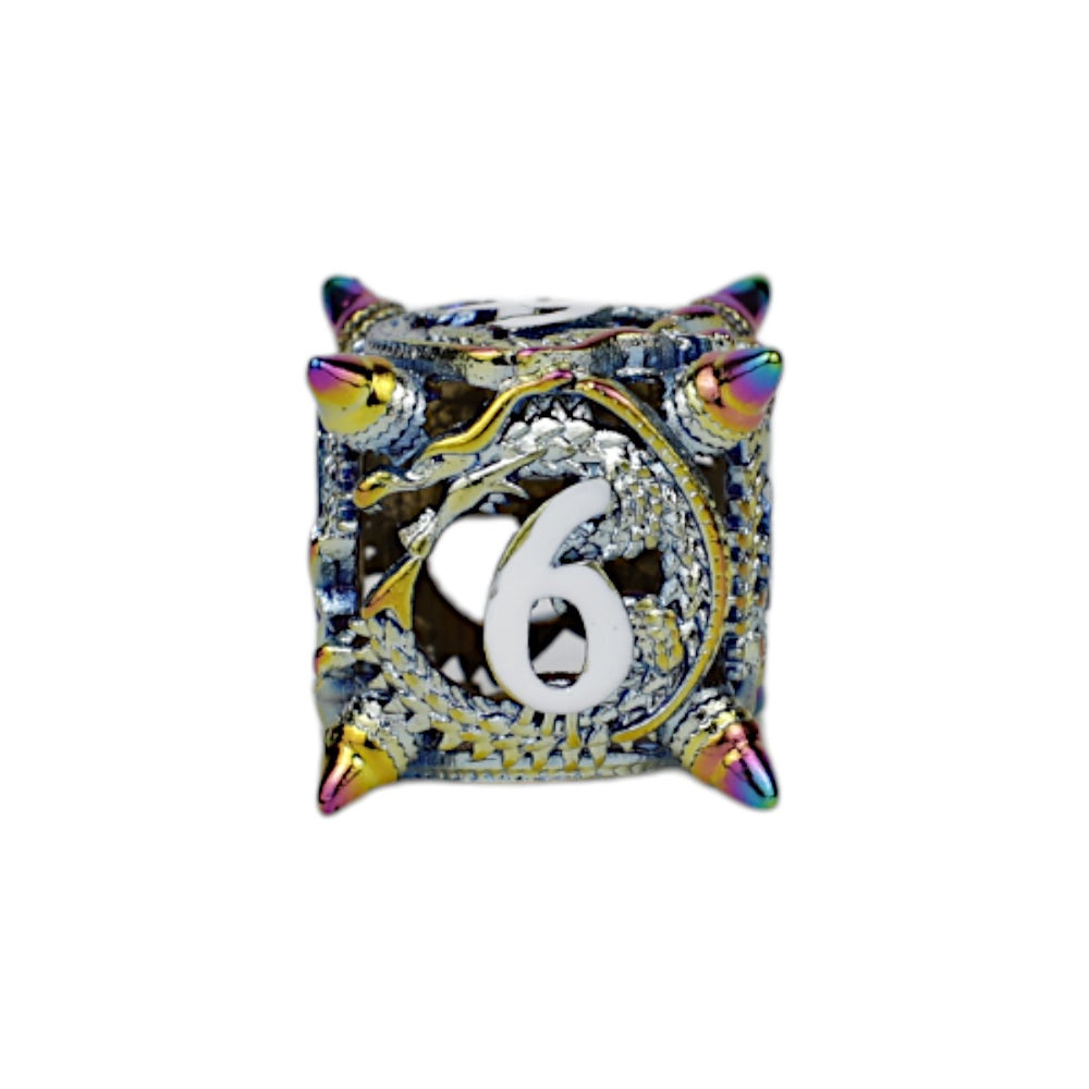 LPG Dice Xeno Hollow Dice Set Oilslick