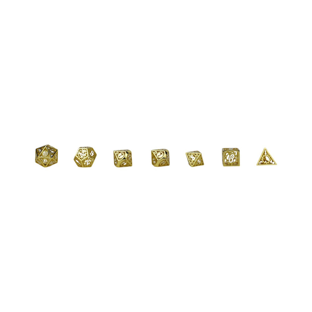 LPG Dice Clockwork Sun Dice Set Ancient Bronze