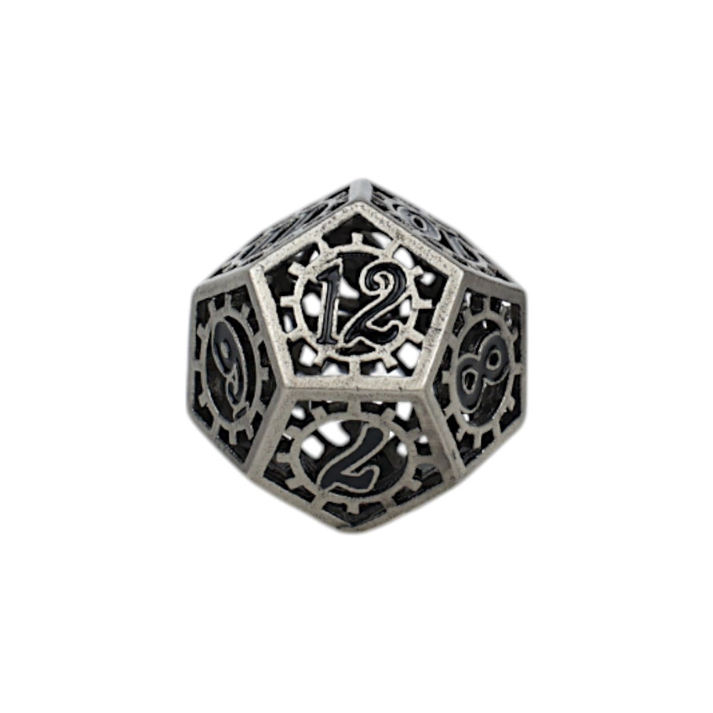 LPG Dice Clockwork Sun Dice Set Steel/Black