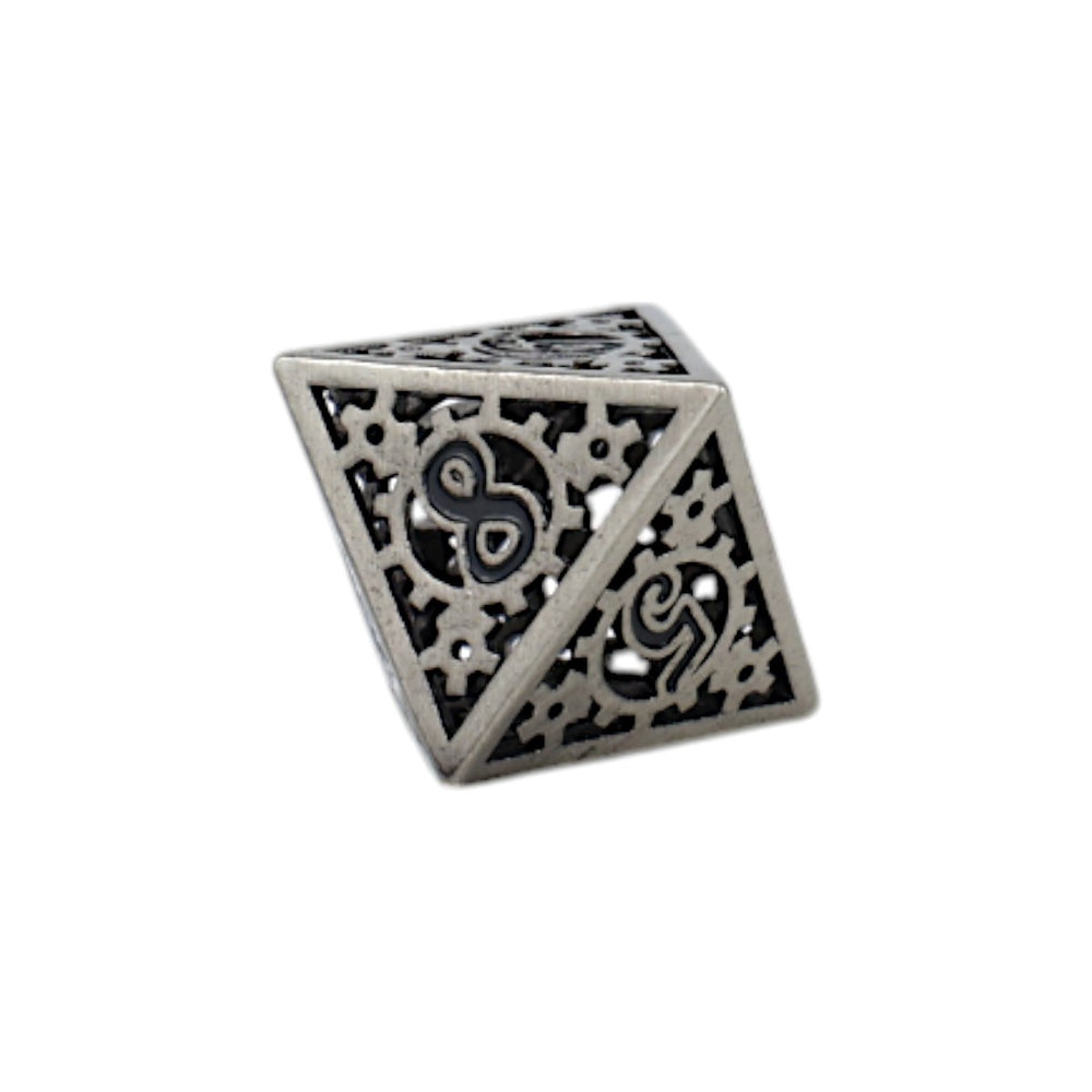 LPG Dice Clockwork Sun Dice Set Steel/Black