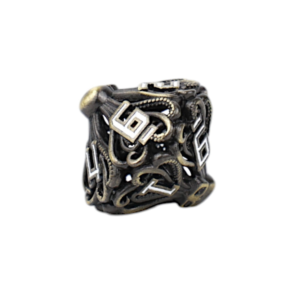 LPG Dice Tentacular Dice Set Tarnished Gold