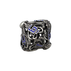 LPG Dice Tentacular Dice Set Steel/Blue