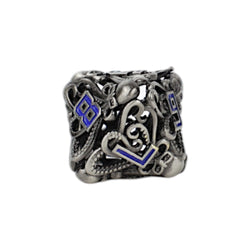 LPG Dice Tentacular Dice Set Steel/Blue