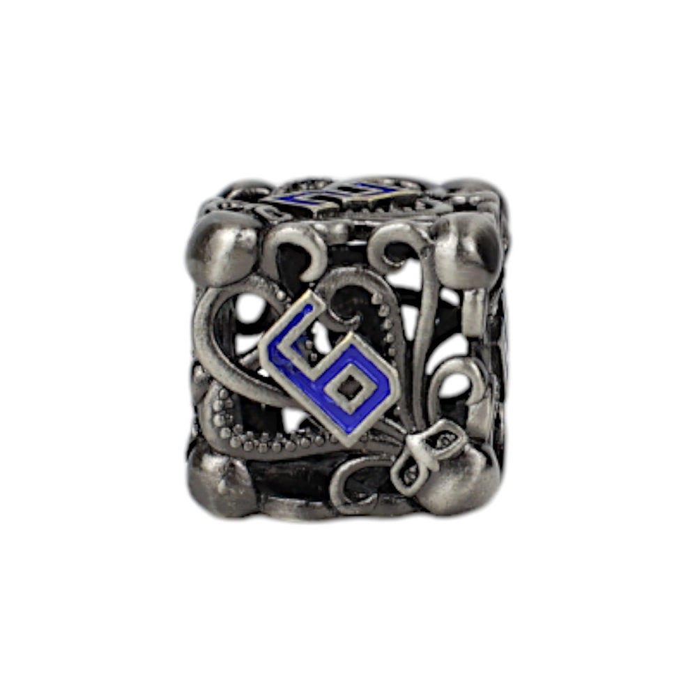 LPG Dice Tentacular Dice Set Steel/Blue