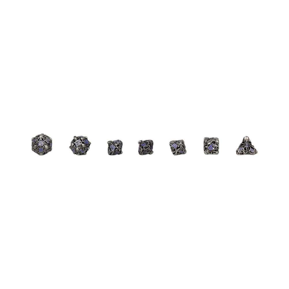 LPG Dice Tentacular Dice Set Steel/Blue