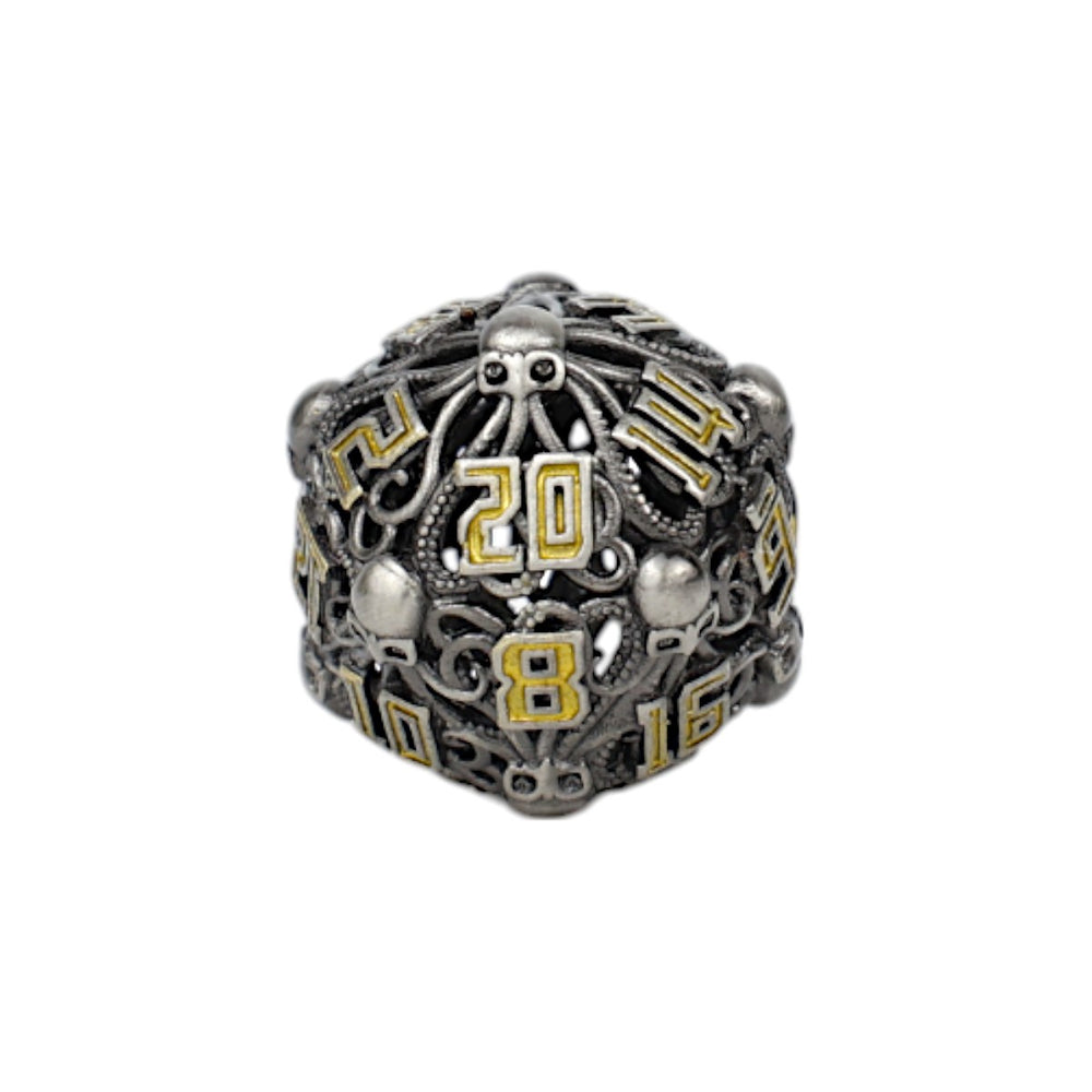 LPG Dice Tentacular Dice Set Chrome/Gold