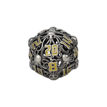 LPG Dice Tentacular Dice Set Chrome/Gold