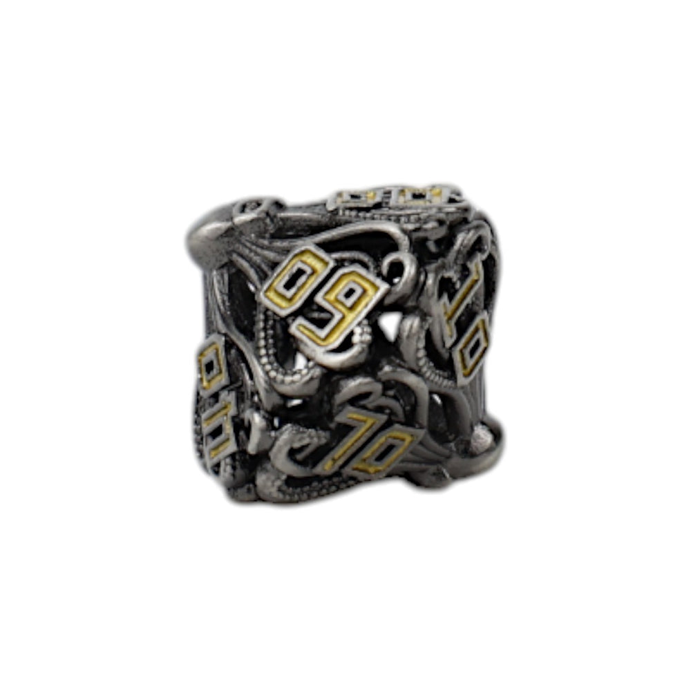 LPG Dice Tentacular Dice Set Chrome/Gold