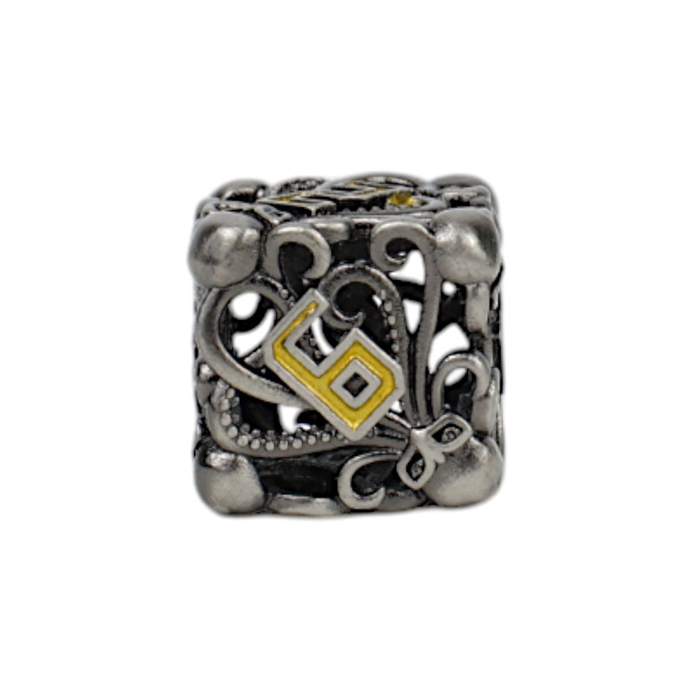 LPG Dice Tentacular Dice Set Chrome/Gold