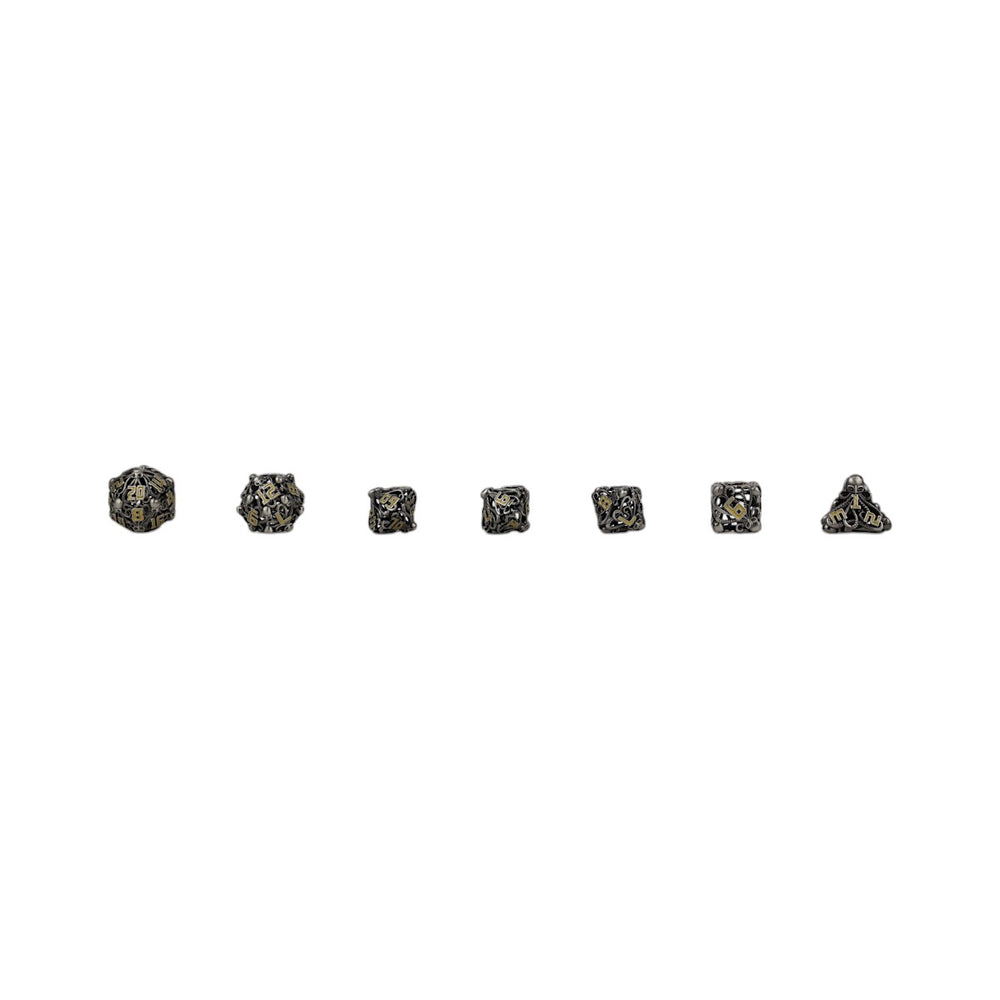 LPG Dice Tentacular Dice Set Chrome/Gold
