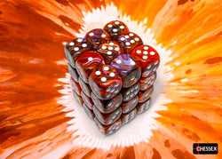 CHX 27943 Festive Symphony/white 12mm d6 Dice Block (36 dice)