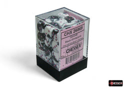 Chessex 12mm d6 Gemini Black-White/Pink CHX 26869