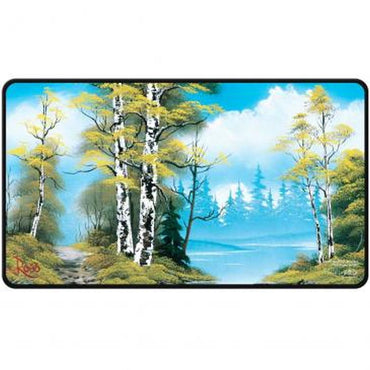 Ultra Pro: UP16527 Bob Ross Lakeside Path Black Stitched Playmat
