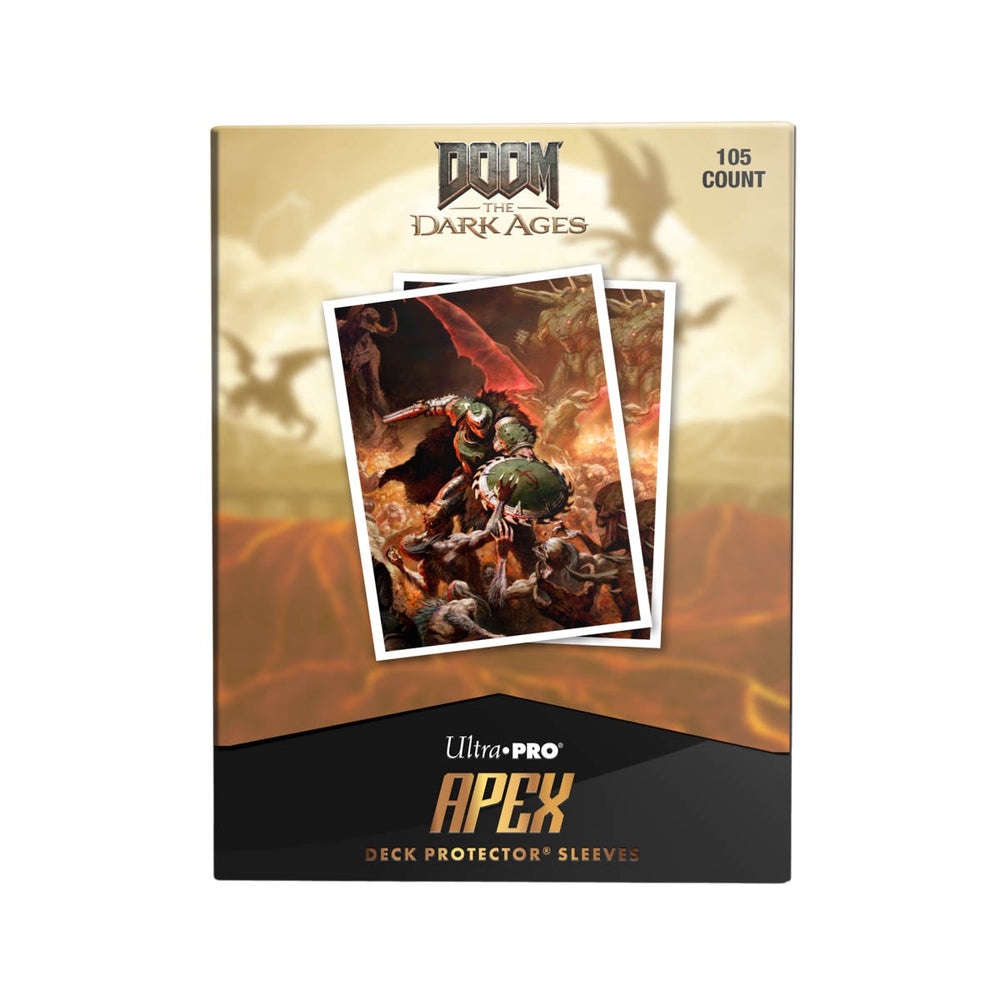 Ultra Pro: UP16614 DOOM 105ct Apex Deck Protector Sleeves 1 for Bethesda - Doom