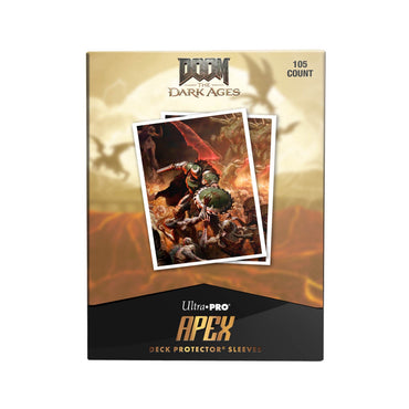 Ultra Pro: UP16614 DOOM 105ct Apex Deck Protector Sleeves 1 for Bethesda - Doom