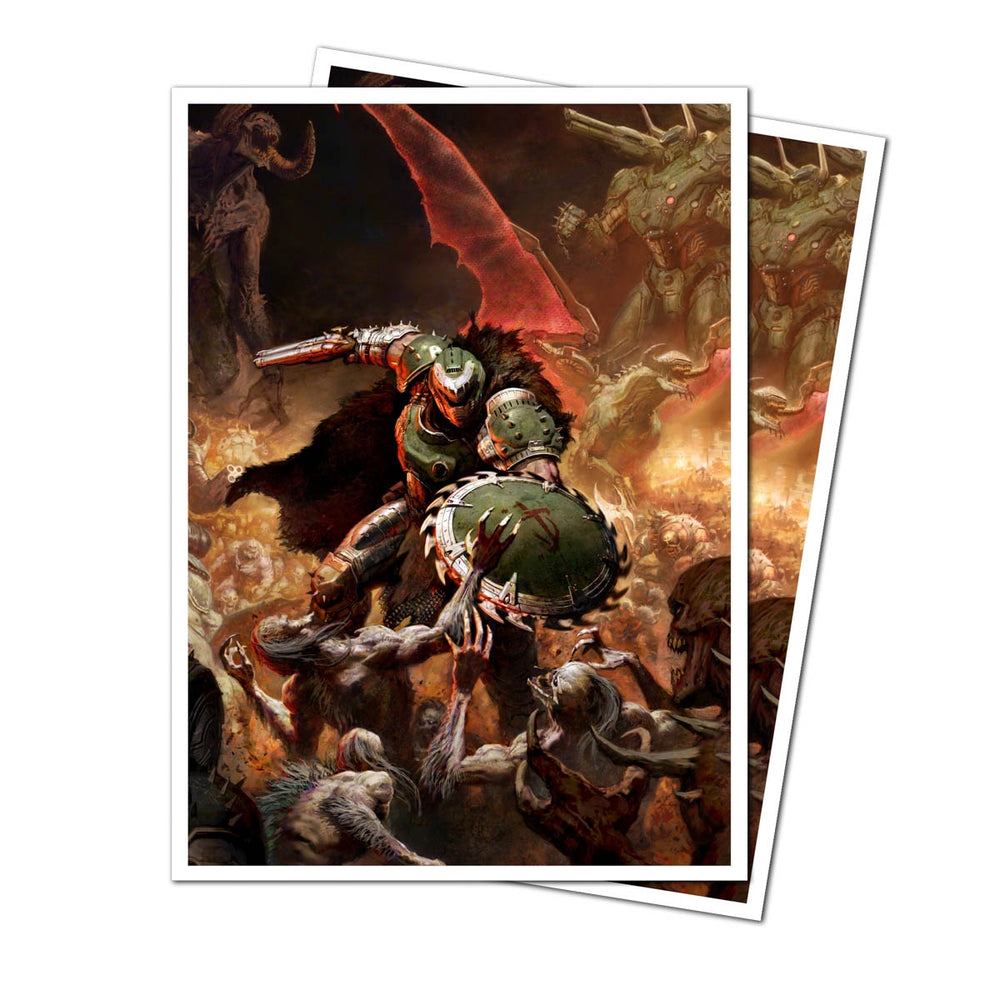 Ultra Pro: UP16614 DOOM 105ct Apex Deck Protector Sleeves 1 for Bethesda - Doom