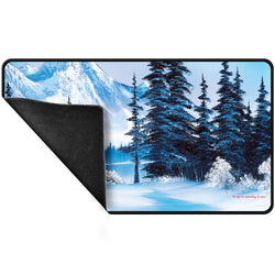 Ultra Pro Bob Ross - Winter Paradise Black Stitched Playmat