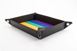 Fanroll: Pride Fold Up Velvet Dice Tray: Rainbow Flag
