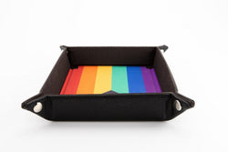 Fanroll: Pride Fold Up Velvet Dice Tray: Rainbow Flag