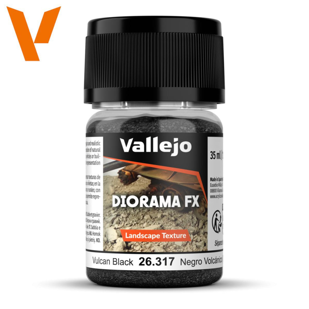 Vallejo - Diorama Effects - Vulcan Black 0.1-2.0mm 35 ml