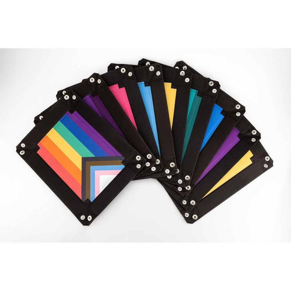 Fanroll: Pride Fold Up Velvet Dice Tray: Intersex