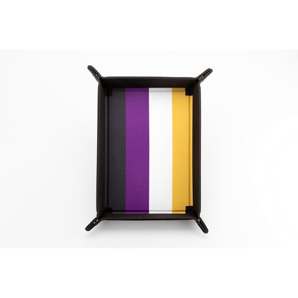 Fanroll: Pride Fold Up Velvet Dice Tray: Nonbinary