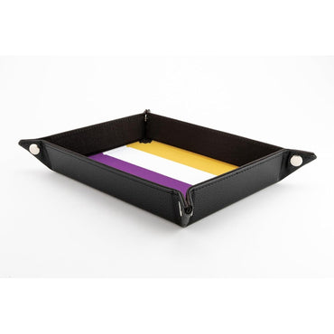 Fanroll: Pride Fold Up Velvet Dice Tray: Nonbinary