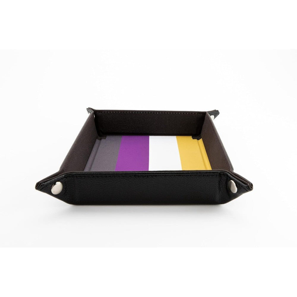 Fanroll: Pride Fold Up Velvet Dice Tray: Nonbinary