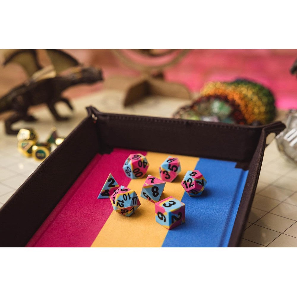 Fanroll: Pride Fold Up Velvet Dice Tray: Pan