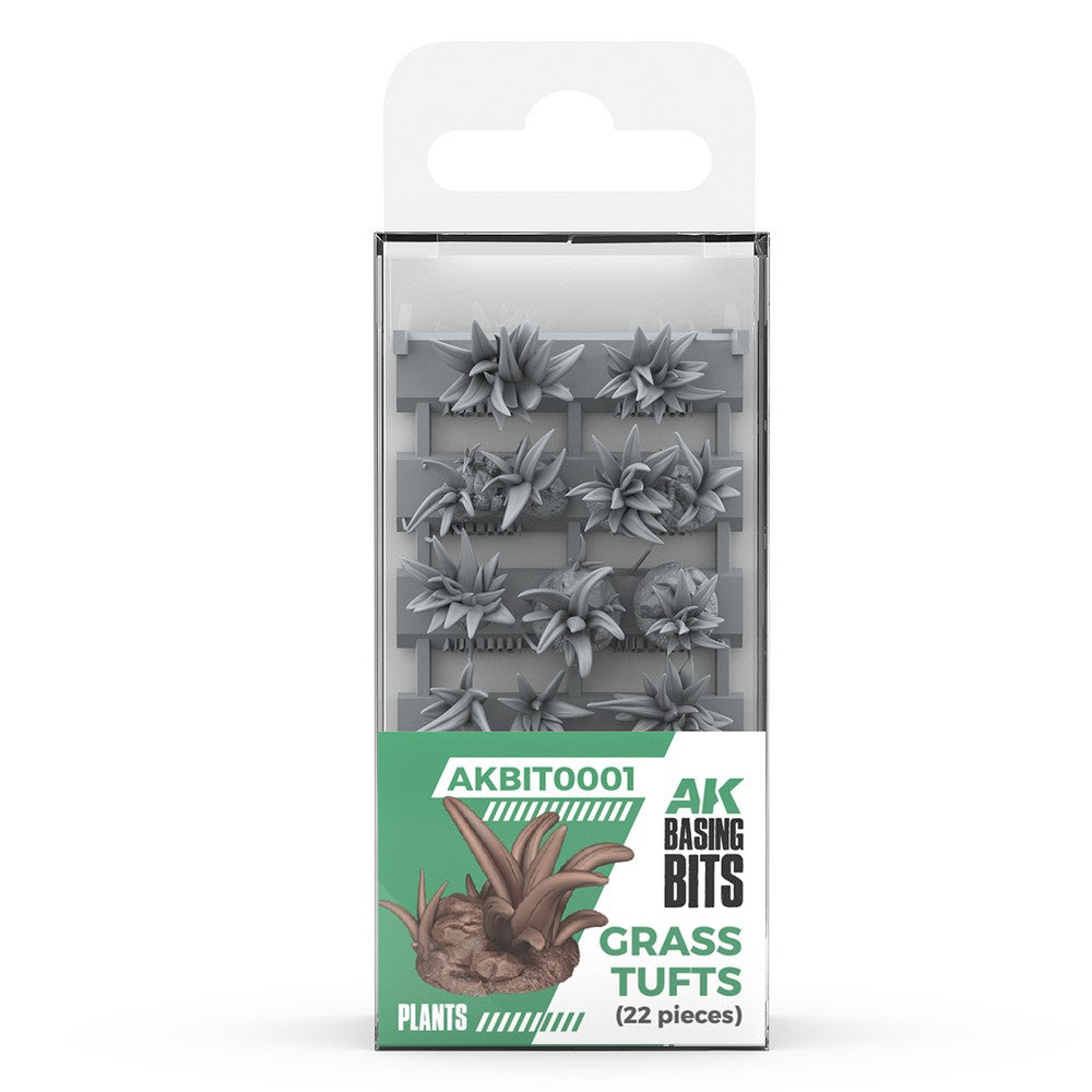 AKBIT0001 AK Interactive - Basing Bits - Grass Tufts - 22 Pieces