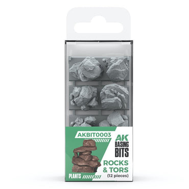AKBIT0003 AK Interactive - Basing Bits - Rocks & Tors - 12 Pieces