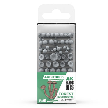 AKBIT0005 AK Interactive - Basing Bits - Forest Mushrooms - 63 Pieces