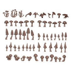 AKBIT0005 AK Interactive - Basing Bits - Forest Mushrooms - 63 Pieces