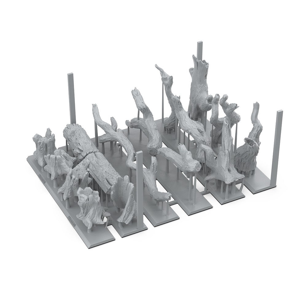 AKBIT0006 AK Interactive - Basing Bits - Dead Tree Basing - 17 Pieces