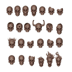 AKBIT0009 AK Interactive - Basing Bits - Skulls - 72 Pieces