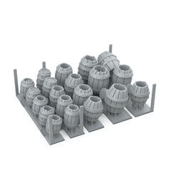AKBIT0011 AK Interactive - Basing Bits - Wood Barrels - 32 Pieces