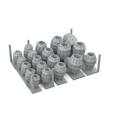 AKBIT0011 AK Interactive - Basing Bits - Wood Barrels - 32 Pieces