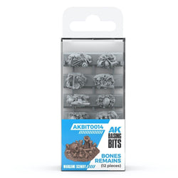 AK Interactive - Basing Bits - Bones Remains - 12 Pieces