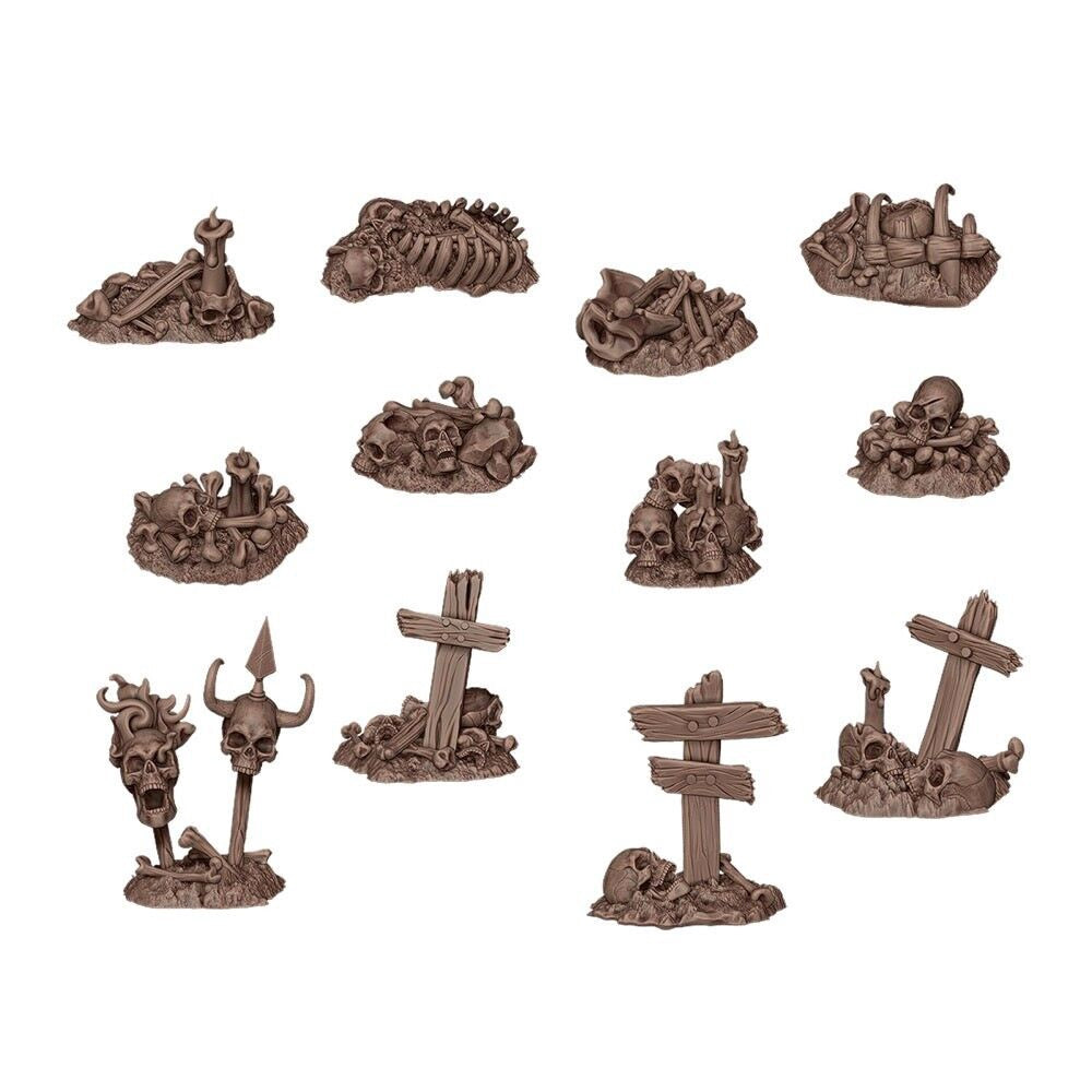 AK Interactive - Basing Bits - Bones Remains - 12 Pieces