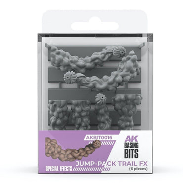 AK Interactive - Basing Bits - Jump-Pack Trail Fx - 6 Pieces