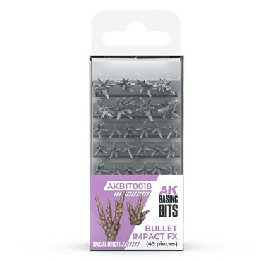 AK Interactive - Basing Bits - Bullet Impact Fx - 43 Pieces
