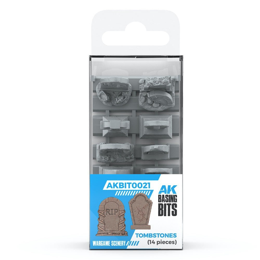 AKBIT0021 AK Interactive - Basing Bits - Tombstones - 14 Pieces