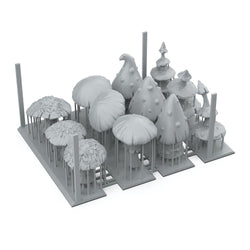 AK Interactive - Basing Bits - Gigant Musrooms - 12 Pieces