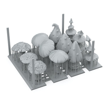 AK Interactive - Basing Bits - Gigant Musrooms - 12 Pieces