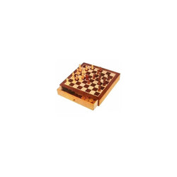 Chess Cabinet With Checkers Wood
