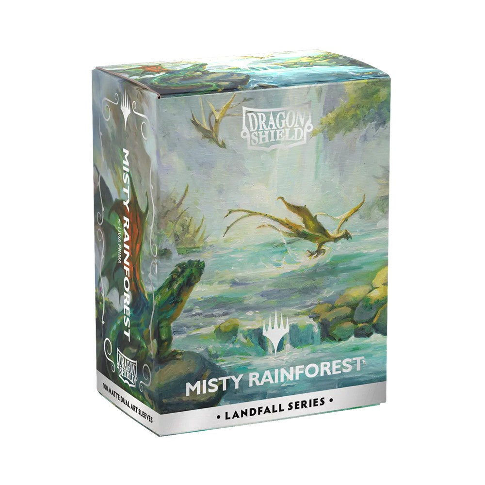 Dragon Shield: Sleeves – Matte Dual Art – MTG Landfall Series: Misty Rainforest