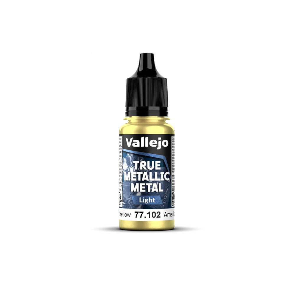 Vallejo - True Metallic Metal - Radiant Yellow 18ml (Light)